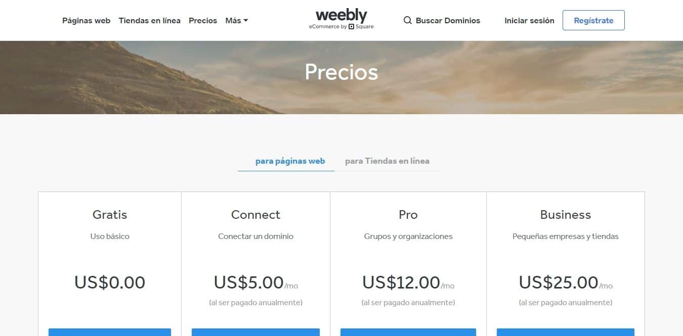weebly planes y precios hacer tu mismo tu pagina web  Diseño de páginas web para empresas en Lima  Perú