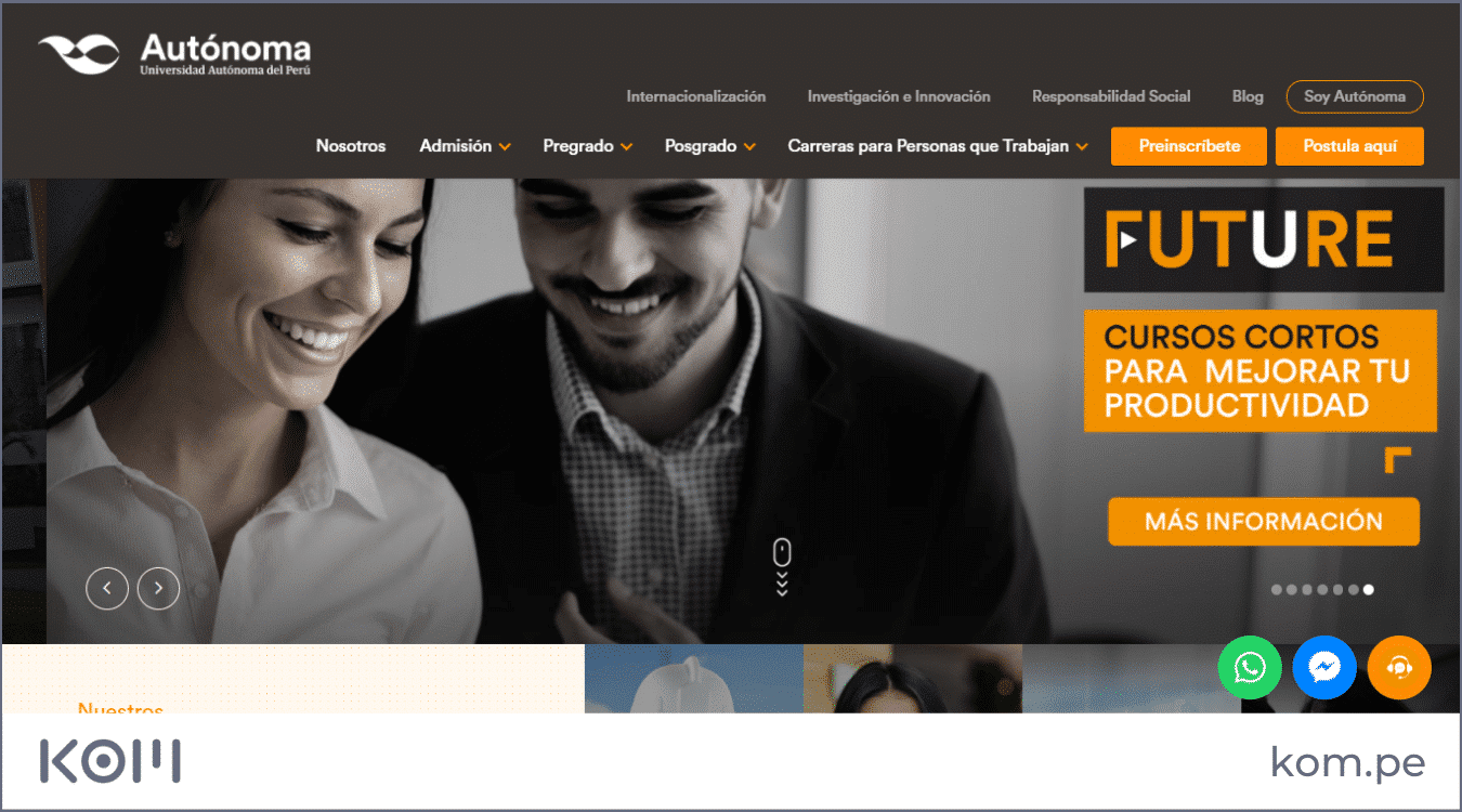 autonoma universidad las mejores paginas web en peru por rubros diseno seo  Diseño de páginas web para empresas en Lima  Perú