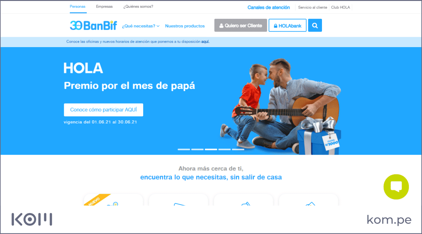 banbif banco las mejores paginas web en peru por rubros diseno seo