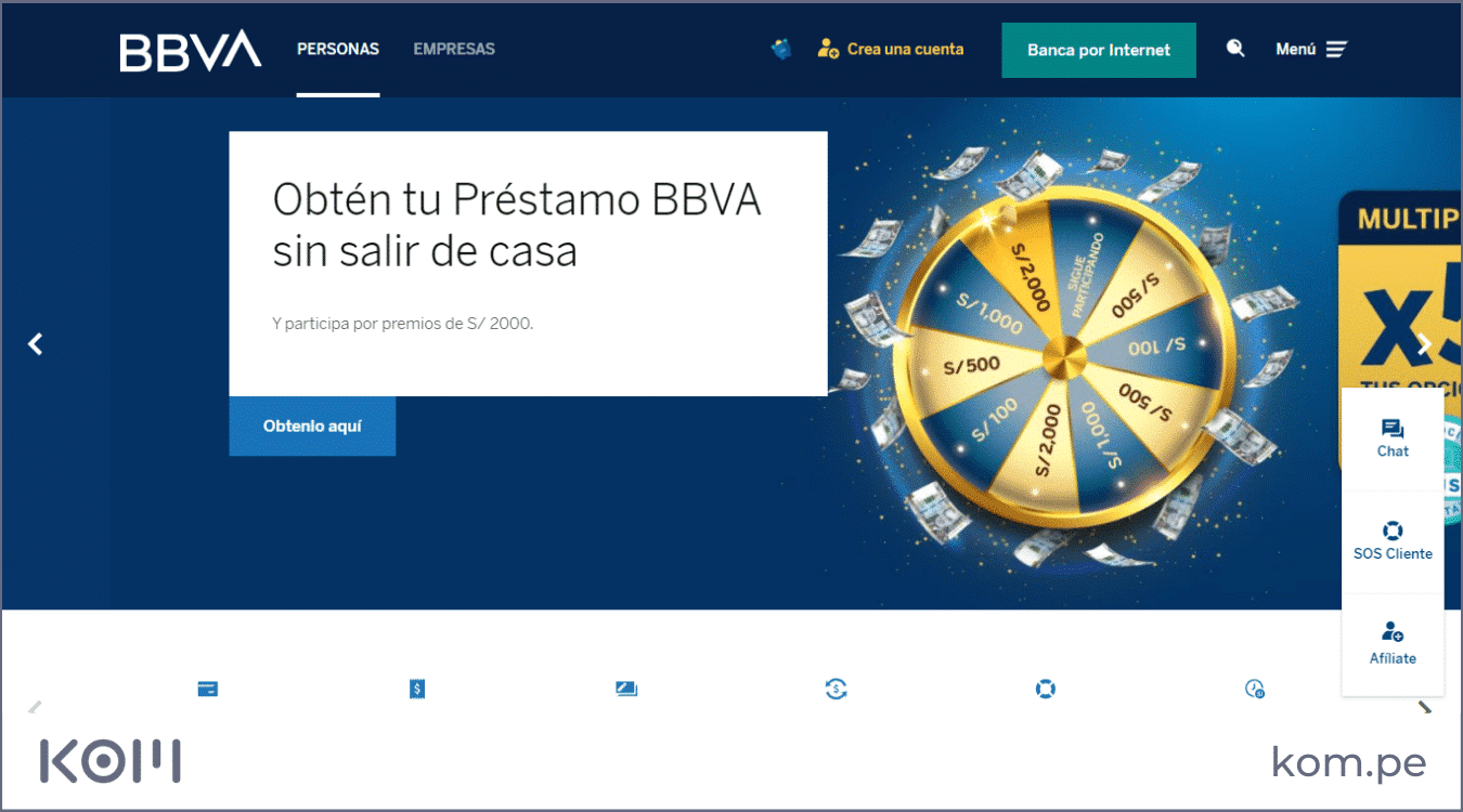 bbva banco continental las mejores paginas web en peru por rubros diseno seo