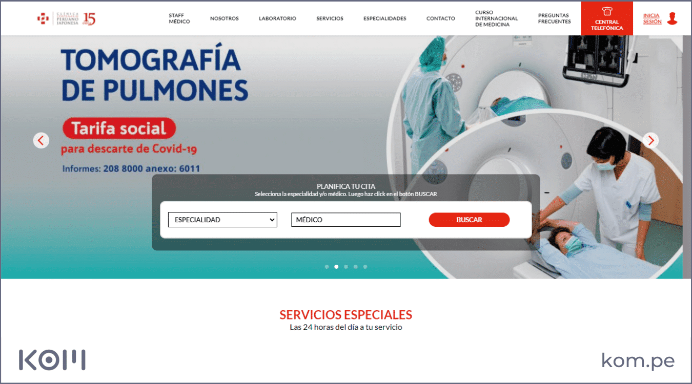 clinica centenario peruano japonesa las mejores paginas web en peru por rubros diseno seo  Diseño de páginas web para empresas en Lima  Perú