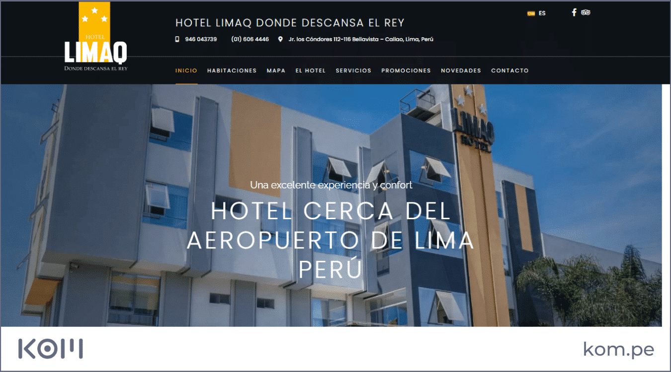 limaq hotel las mejores paginas web en peru por rubros diseno seo  Diseño de páginas web para empresas en Lima  Perú