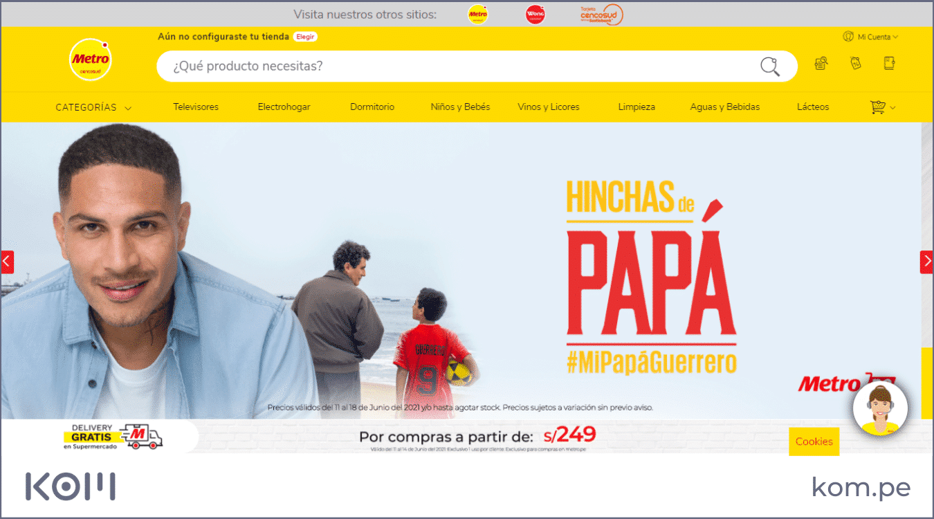 metro supermercado las mejores paginas web en peru por rubros diseno seo