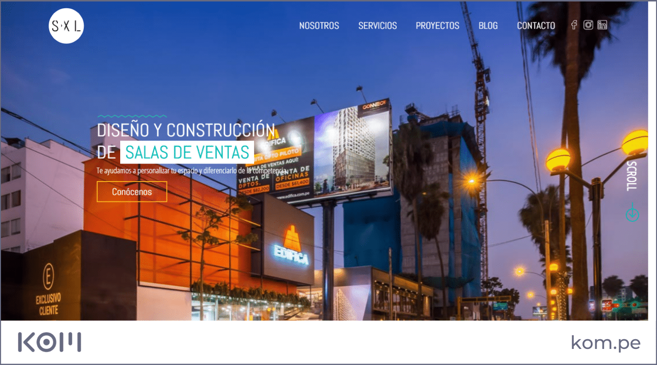 sxl arquitectos las mejores paginas web en peru por rubros diseno seo  Diseño de páginas web para empresas en Lima  Perú