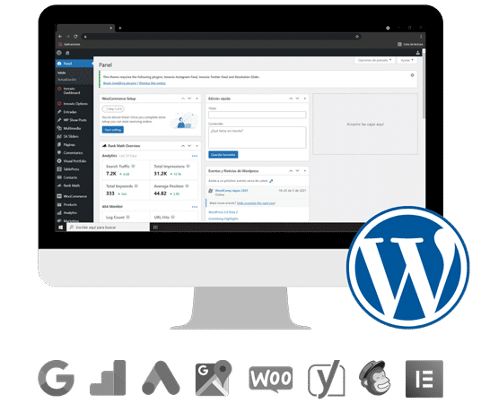 tu pagina web en wordpress kom agencia digital peru 2