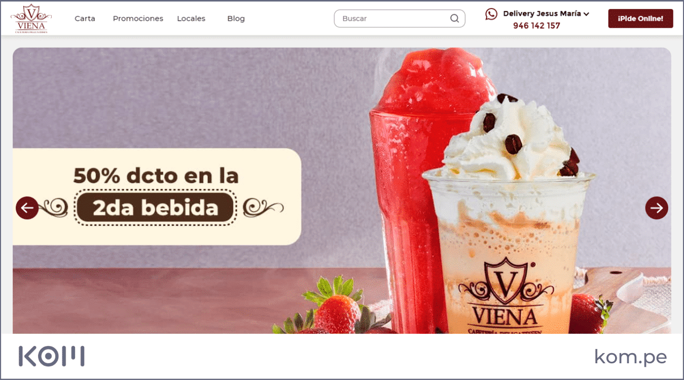 viena cafe las mejores paginas web en peru por rubros diseno seo  Diseño de páginas web para empresas en Lima  Perú