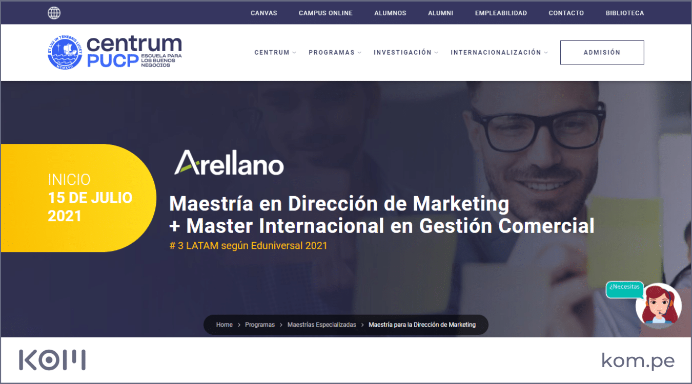 centrum pucp maestria en marketing en peru por rubros diseno seo  Diseño de páginas web para empresas en Lima  Perú