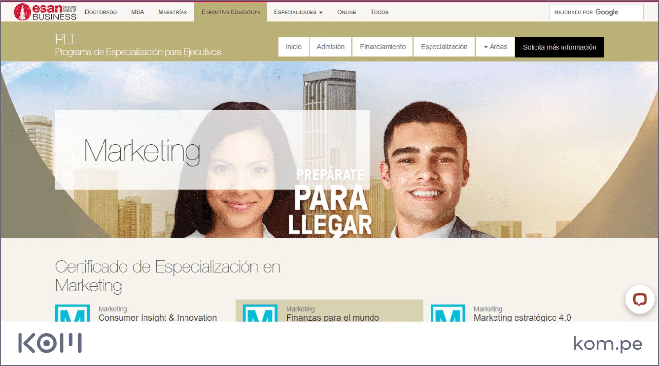 esan maestria en marketing en peru por rubros diseno seo  Diseño de páginas web para empresas en Lima  Perú