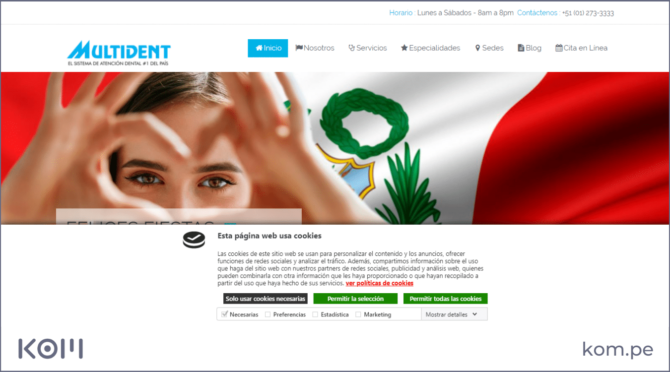 multident pagina web de dentistas odontologos las mejores paginas web en peru por rubros diseno seo  Diseño de páginas web para empresas en Lima  Perú