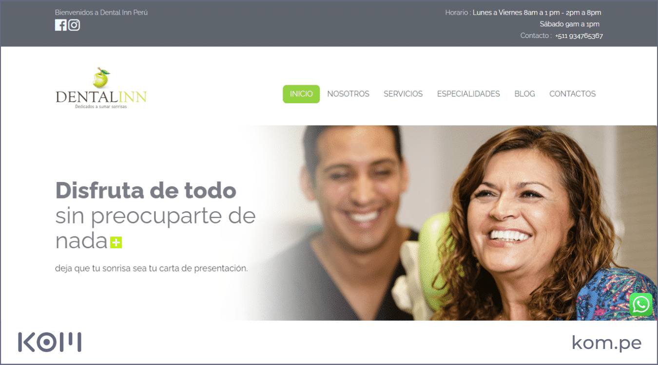 multident pagina web de dentistas odontologos las mejores paginas web en peru por rubros diseno seo 2  Diseño de páginas web para empresas en Lima  Perú
