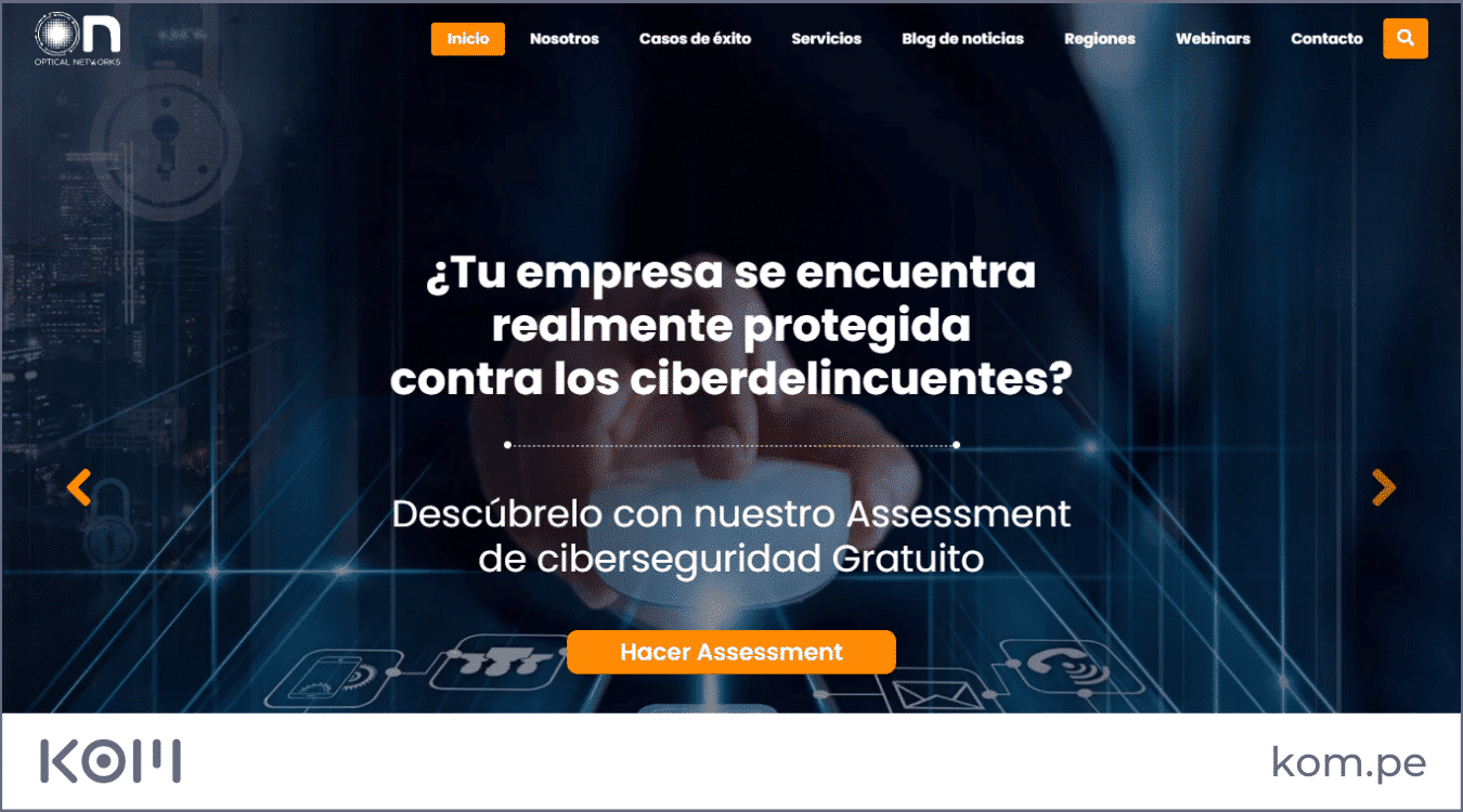 optical network tecnologies paginas web de las empresas que mas invierten en obras por impuestos en Peru Kom agencia digital  Diseño de páginas web para empresas en Lima  Perú
