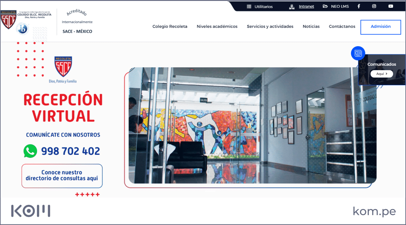 pagina web de colegio recoleta las mejores paginas web en peru por rubros diseno seo  Diseño de páginas web para empresas en Lima  Perú