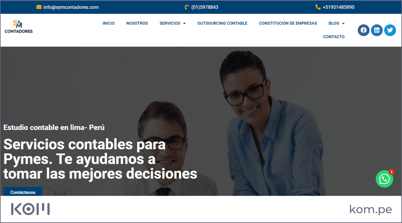 pagina web de symcontadores las mejores paginas web en peru por rubros diseno seo  Diseño de páginas web para empresas en Lima  Perú