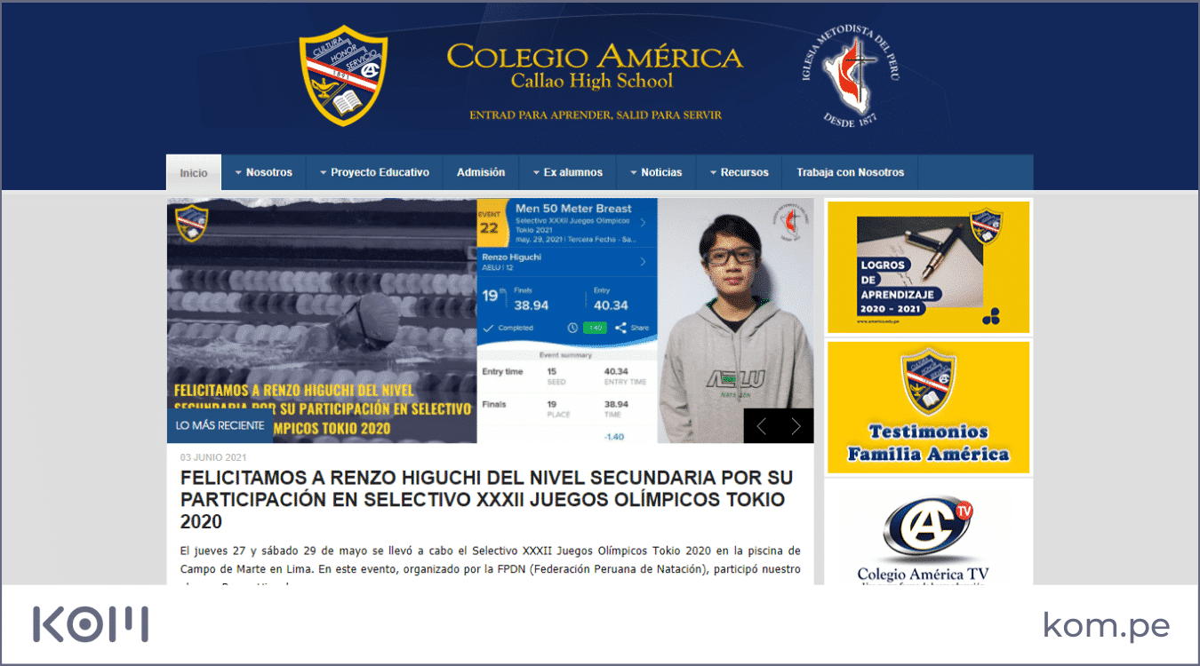 pagina web del colegio america callao high school las mejores paginas web en peru por rubros diseno seo  Diseño de páginas web para empresas en Lima  Perú