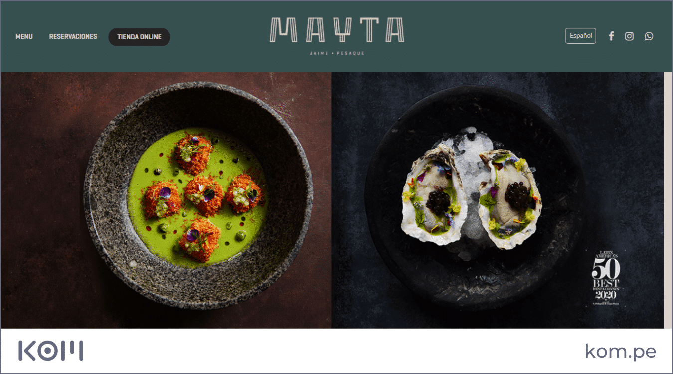 pagina web restaurante mayta las mejores paginas web en peru por rubros diseno seo