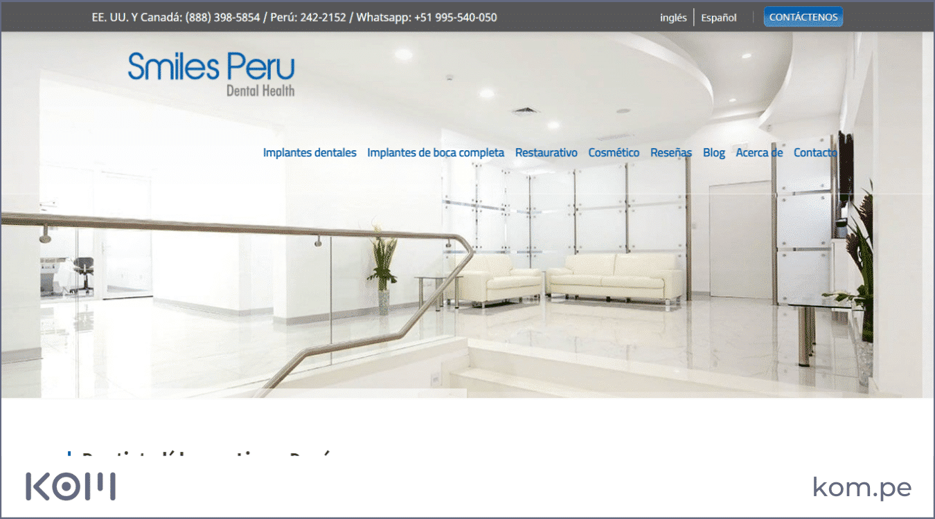 smiles pagina web de dentistas odontologos las mejores paginas web en peru por rubros diseno seo  Diseño de páginas web para empresas en Lima  Perú