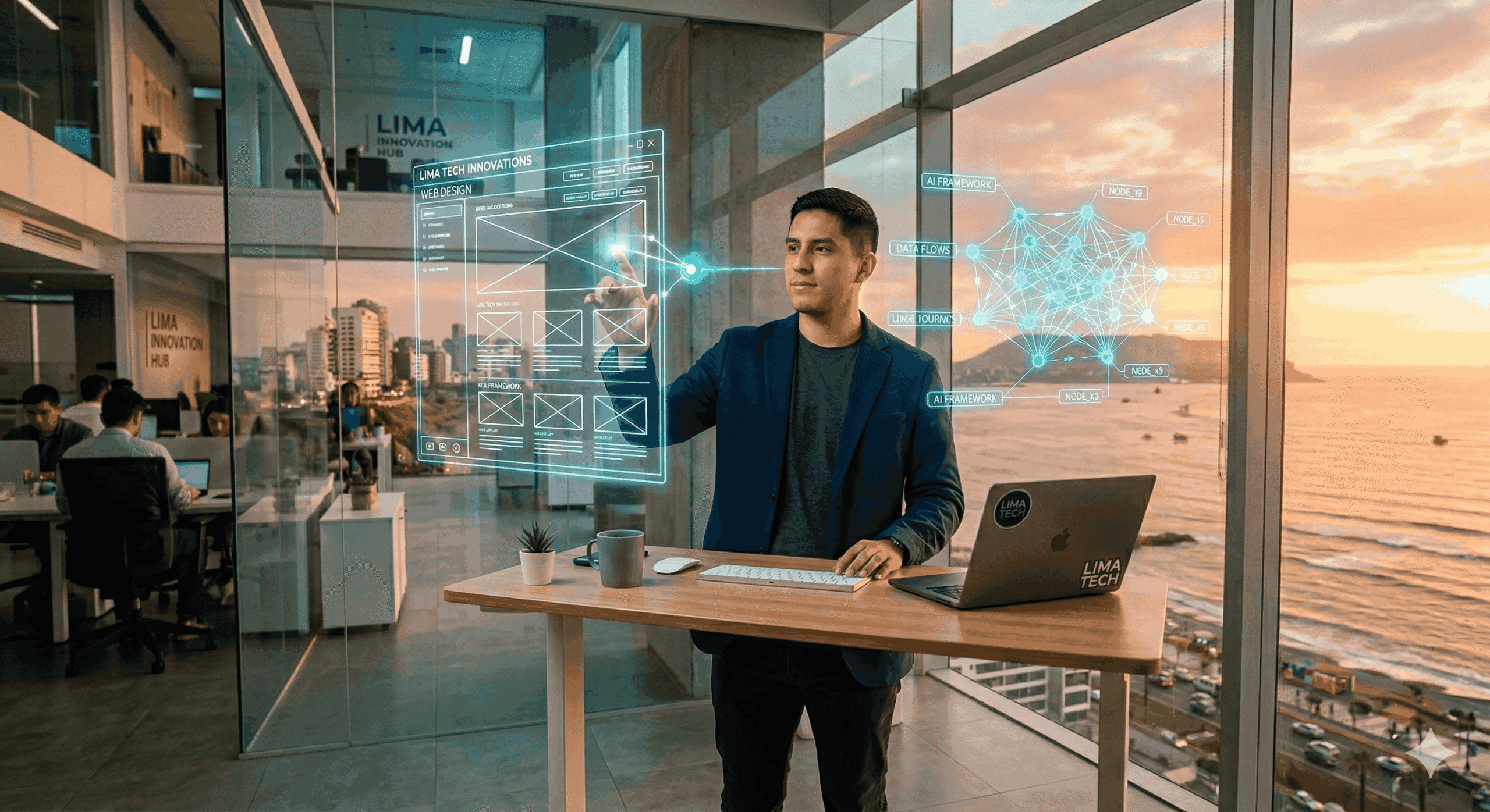 Diseno web con inteligencia artificial en Lima Peru kom agencia digital scaled | KOM Agencia Digital PAGINAS WEB EN LIMA Diseño web con inteligencia artificial en Lima – Perú