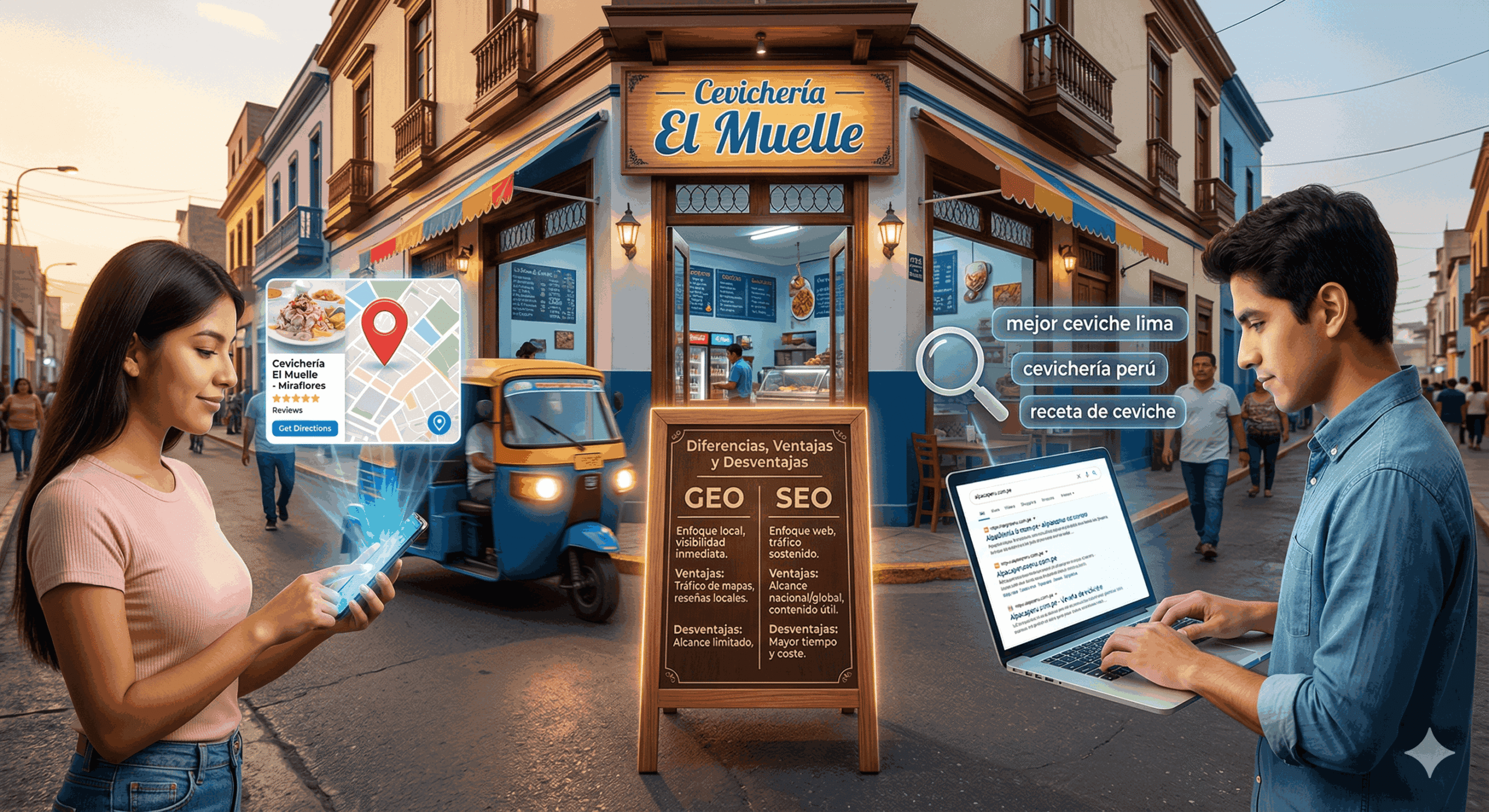 GEO vs SEO diferencias, ventajas y desventajas para empresas peruanas en el 2026