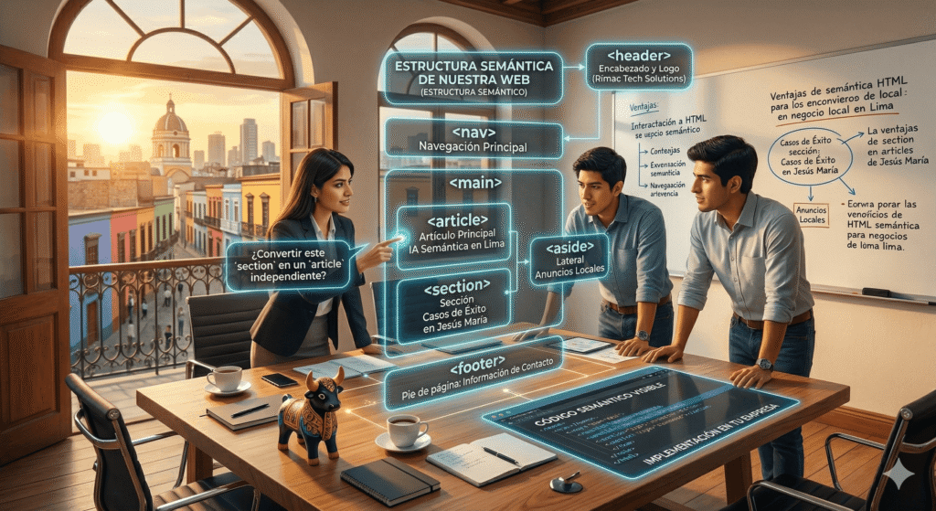 HTML semantico que es y como implementarlo en tu empresa en Lima | KOM Agencia Digital PAGINAS WEB EN LIMA HTML semántico qué es y cómo implementarlo en tu empresa en Lima