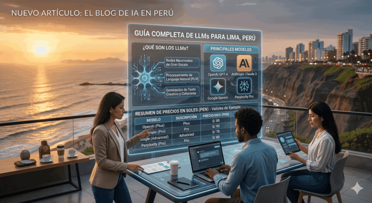 LLMs: qué son, cuáles son los principales y precios para Lima, Perú en soles
