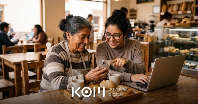 Dueña de una panadería y su nieta comparan en el celular cómo Google reescribe títulos de su web en los resultados