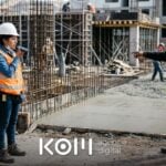 Ingeniera residente graba el reporte diario en su celular junto al maestro de obra, un uso práctico de IA para construcción