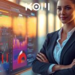 Profesional de negocios usando herramientas de inteligencia artificial para su empresa