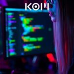Desarrolladora programando con Cursor, el editor de código potenciado por inteligencia artificial