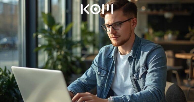 Profesional usando laptop para explorar Grok, el modelo de inteligencia artificial de xAI creado por Elon Musk