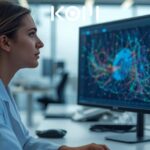 Profesional investigando aplicaciones de inteligencia artificial generativa para negocios