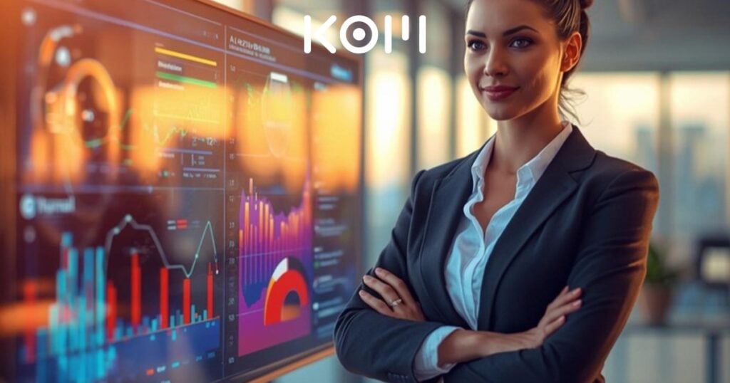 que es nvidia chips ia kom | KOM Agencia Digital PAGINAS WEB EN LIMA Ejecutiva analizando datos de rendimiento de chips de inteligencia artificial NVIDIA