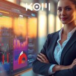 Profesional trabajando con visualización de redes neuronales - KOM