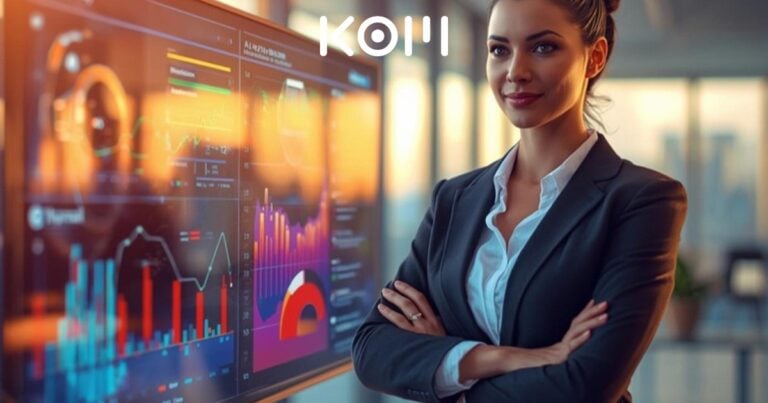 Profesional trabajando con visualización de redes neuronales - KOM