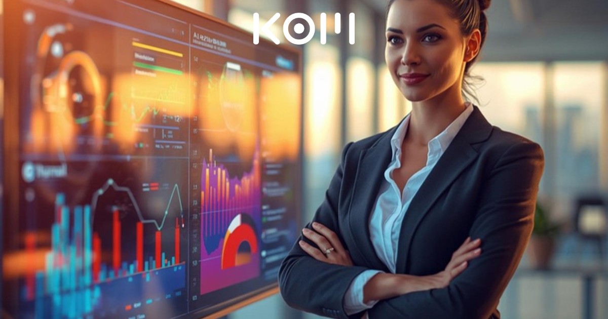 Profesional trabajando con visualización de redes neuronales - KOM