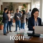 Coordinadora y director de un instituto de Trujillo revisan el schema de evento y curso de su web antes de un taller abierto (schema evento curso)